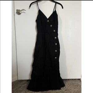 Abercrombie & Fitch Black MIDI Dress